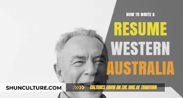 Crafting a Resume for Western Australia: A Guide