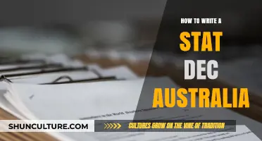 Writing a Statutory Declaration in Australia: A Simple Guide