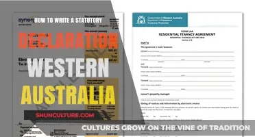Writing a Statutory Declaration: Western Australia's Guide