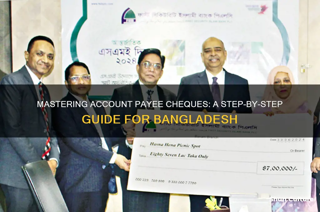 how to write account payee cheque in bangladesh
