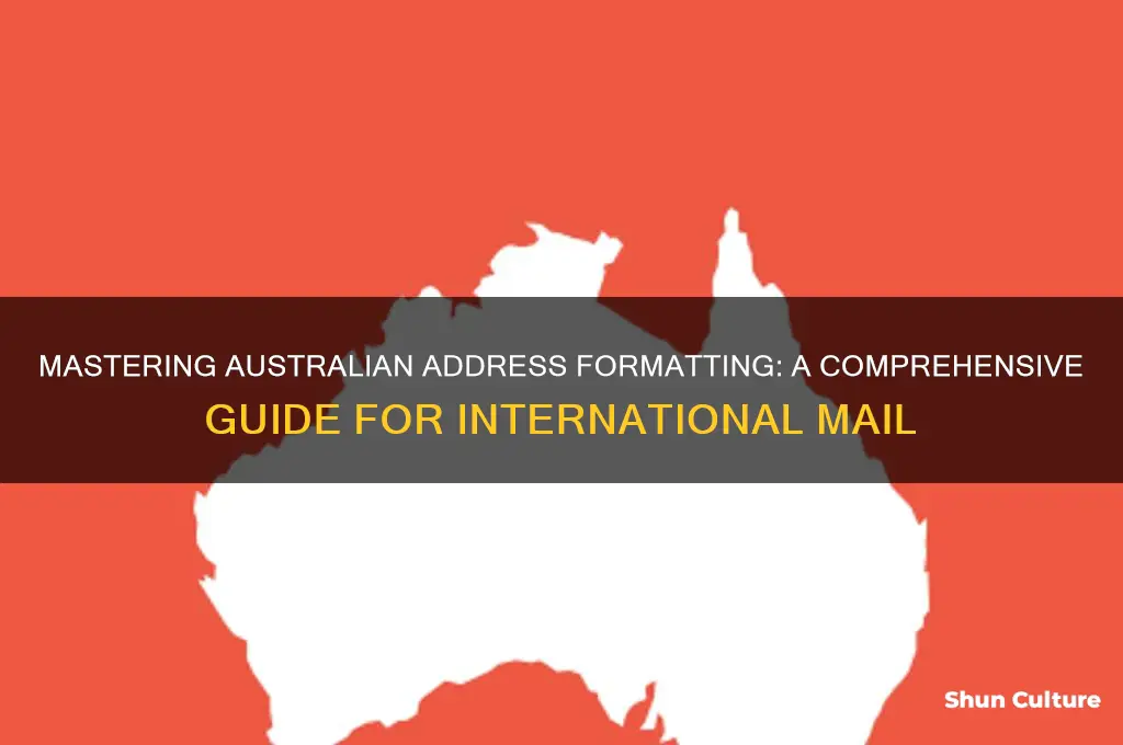 how to write an address going to australia