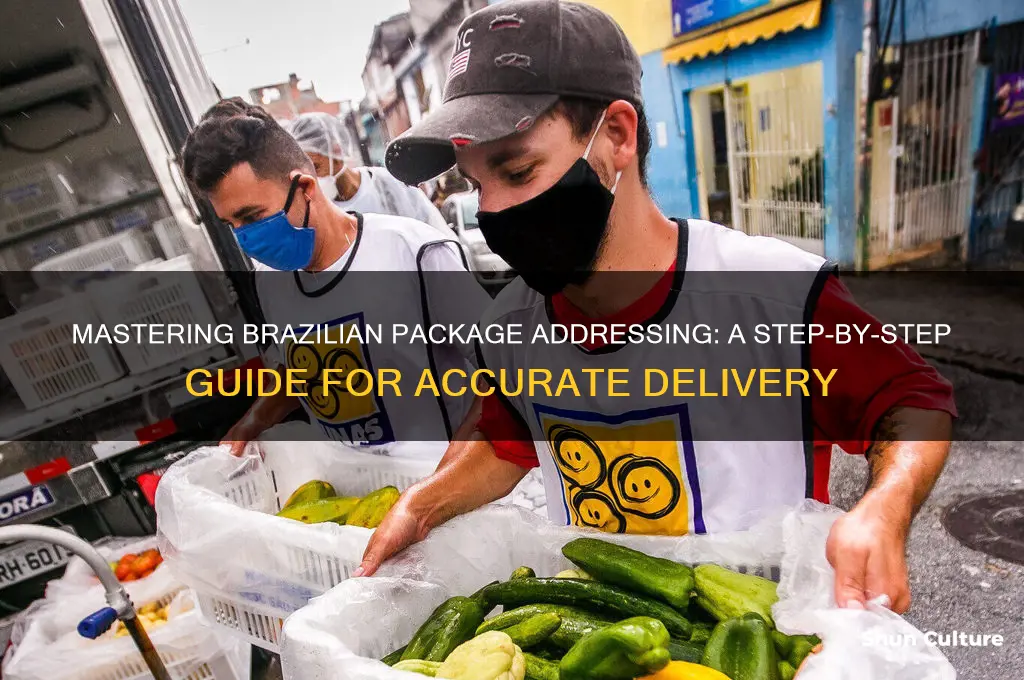 how to write an address on a package to brazil