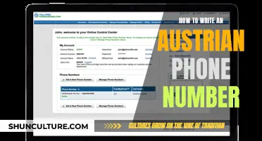 Writing Austrian Phone Numbers: A Quick Guide