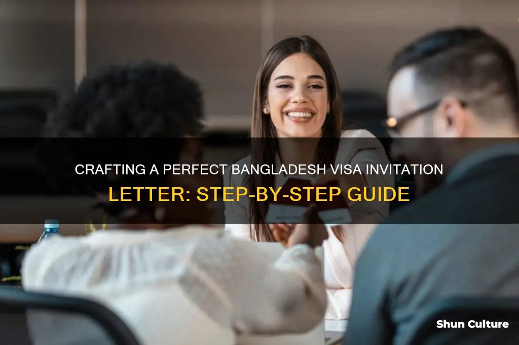 how to write an invitation letter for bangladesh visa