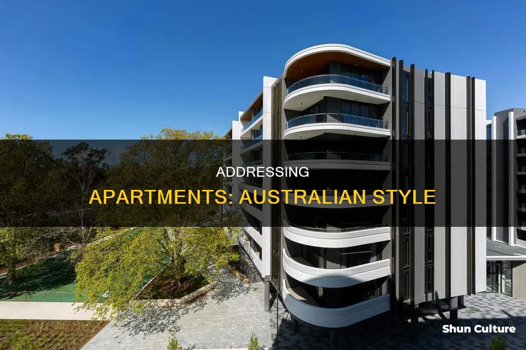 how to write apartment number in address australia