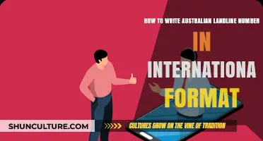 Writing Australian Landline Numbers for International Calls