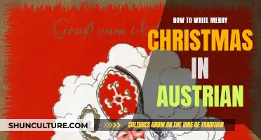 Merry Christmas in Austrian: A Quick Guide to Writing It