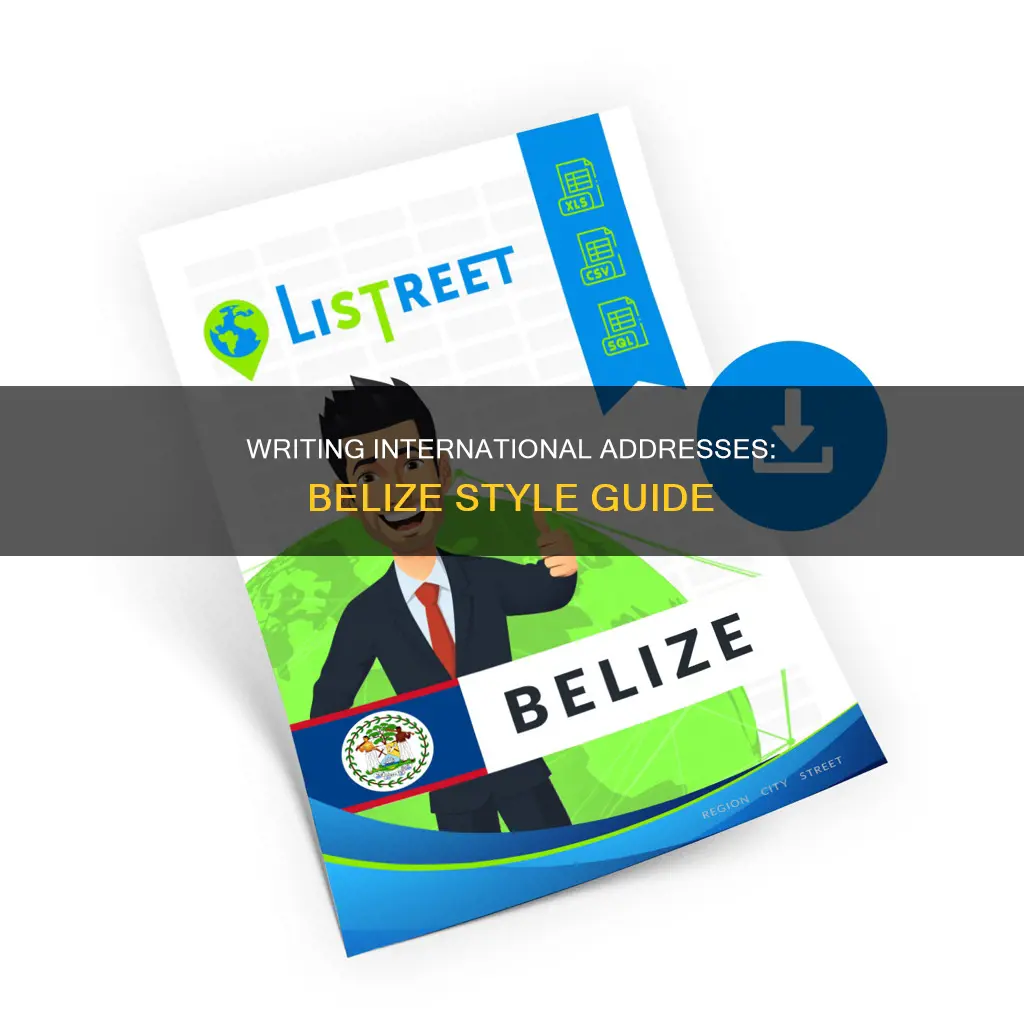 how to write out international address for belize ca