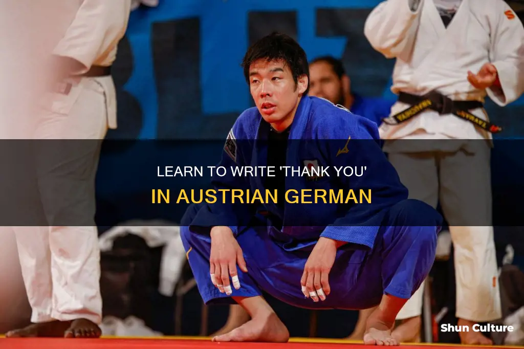 how to write thank you in austrian