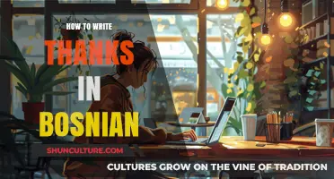 Mastering Gratitude: A Guide to Writing 'Thanks' in Bosnian Language