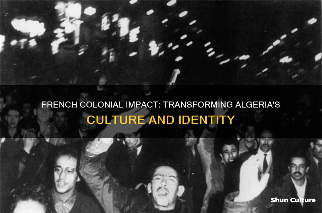 how was algerias culture changed during the french rule