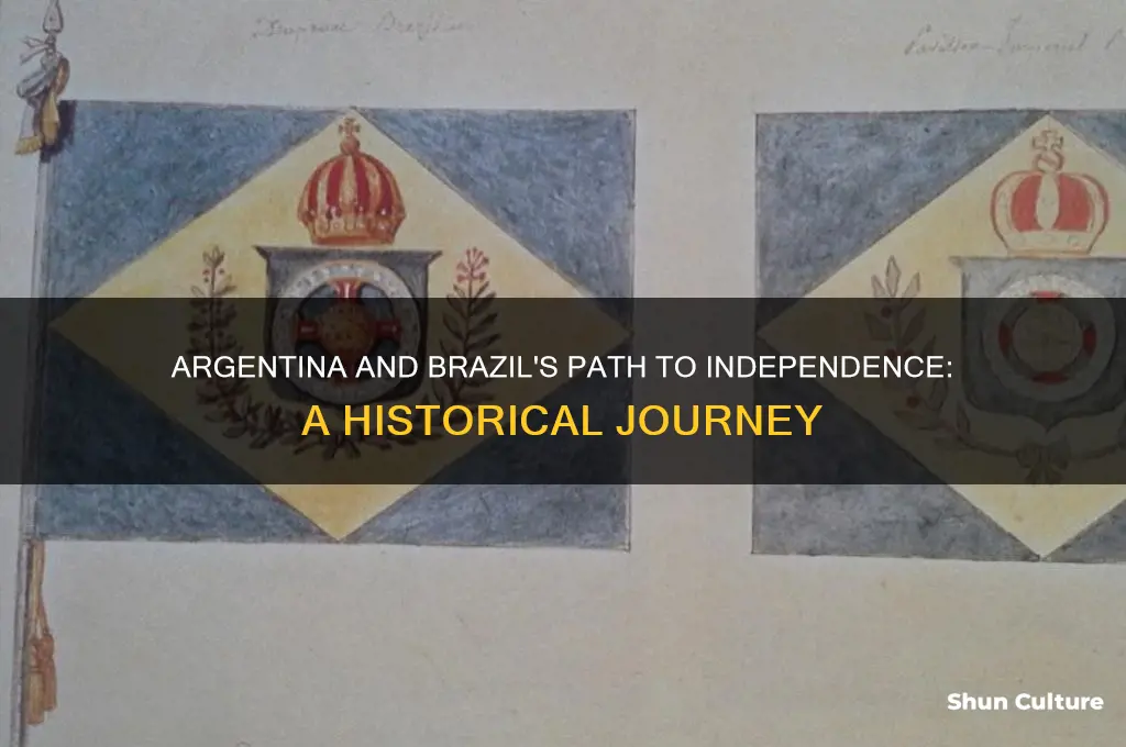 how was argentina and brazil able to obtain independence