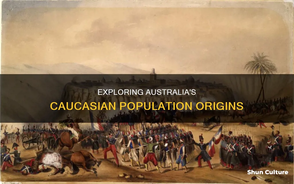 how was australia initially populated by caucasian people