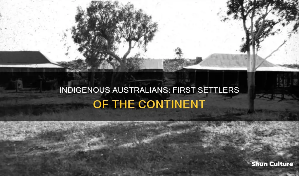 how was australia settled by indeginous people