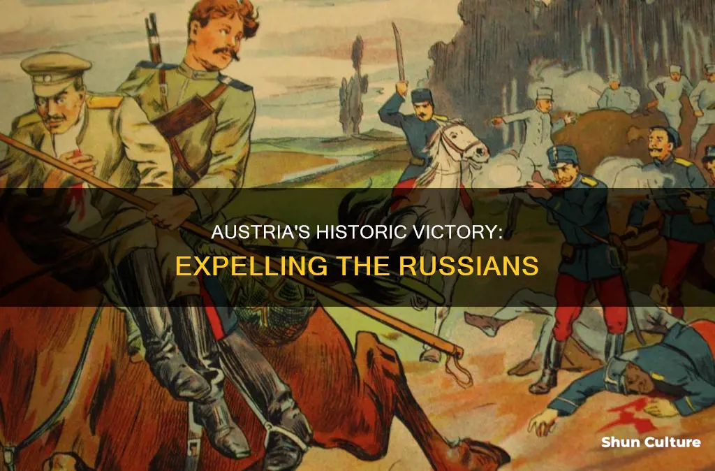 how was austria able to kick out the russians