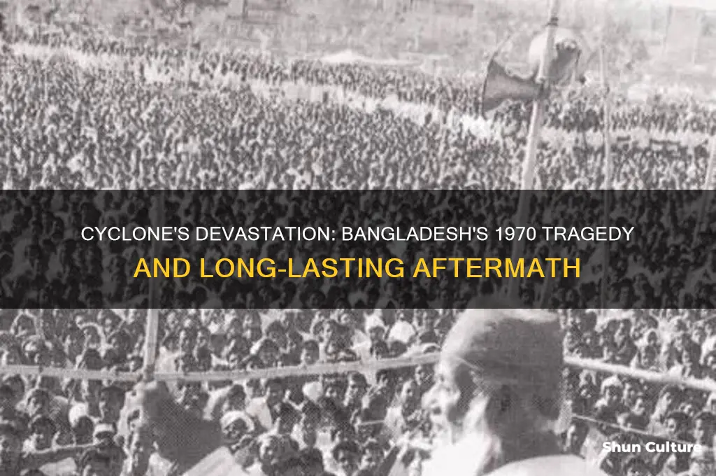 how was bangladesh impacted in 1970 by a cyclone