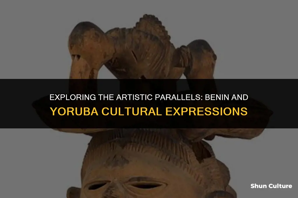 how was benin art similar to yoruba art