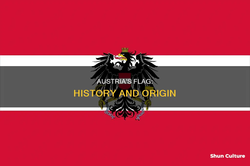 how was the austrian flag created