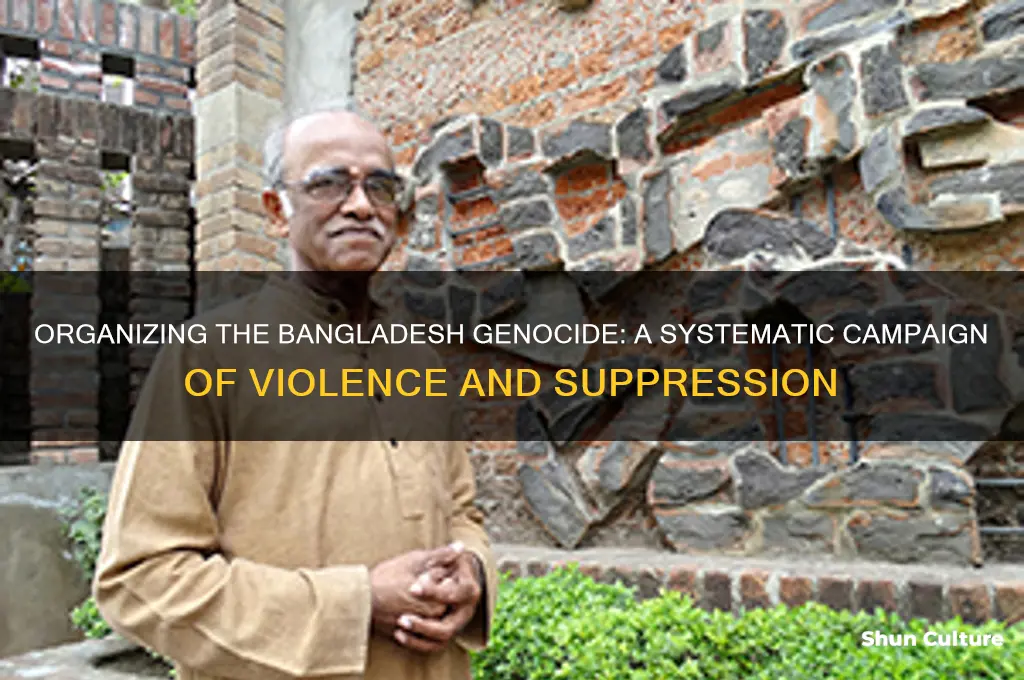 how was the bangladesh genocide organized