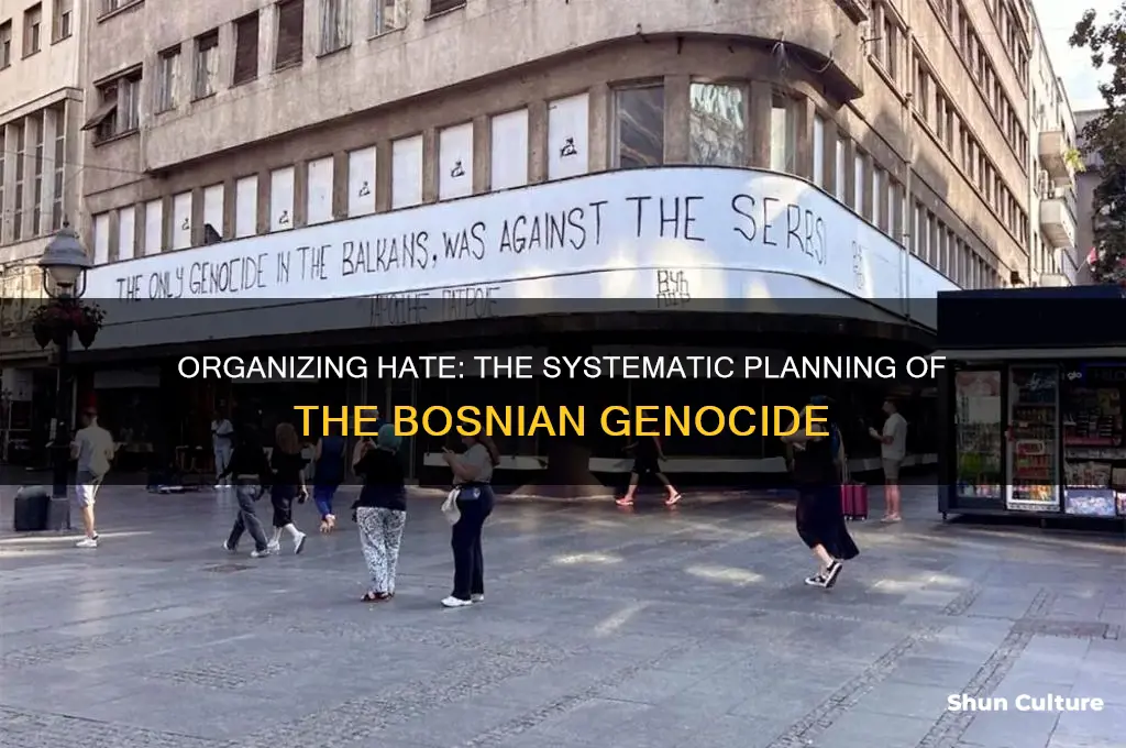 how was the bosnian genocide organized