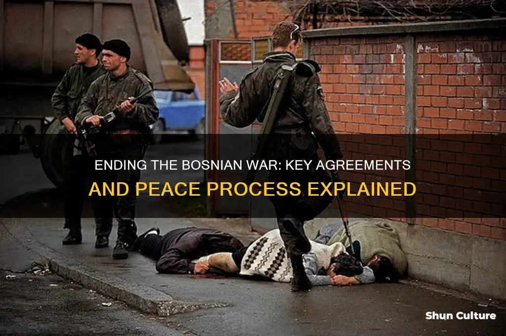 how was the bosnian war resolved