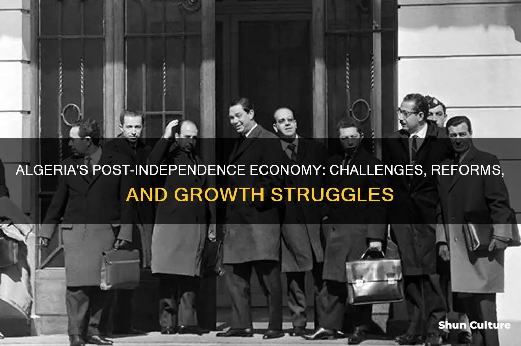 how was the economy after algeria gained its independence