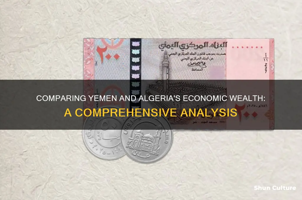 how wealthy are yemen and algeria