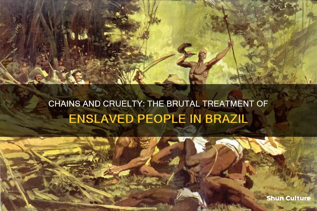 how were enslaved people treated in brazil