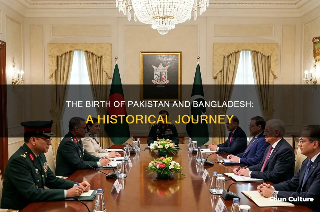how were the countries of pakistan and bangladesh formed