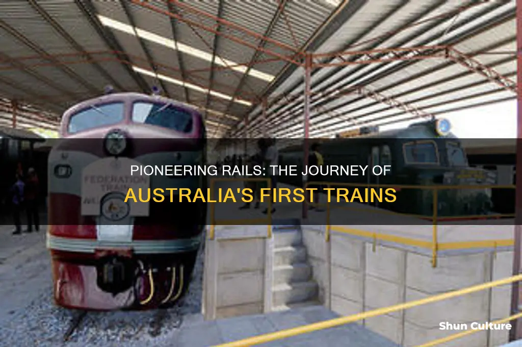 how were the first trains brought to australia