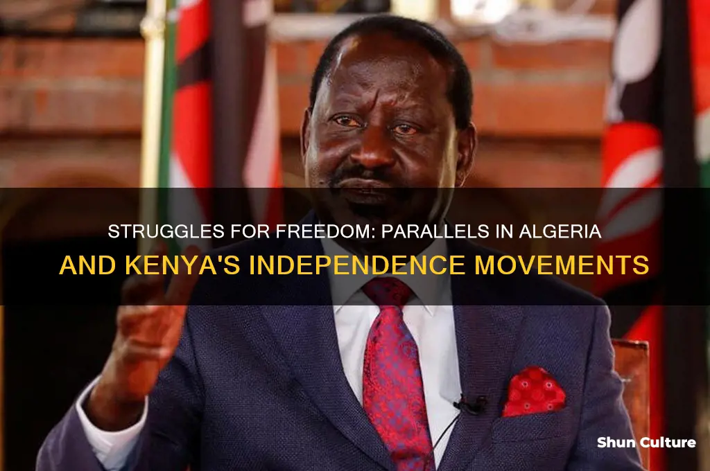 how were the independence movements in algeria and kenya similar