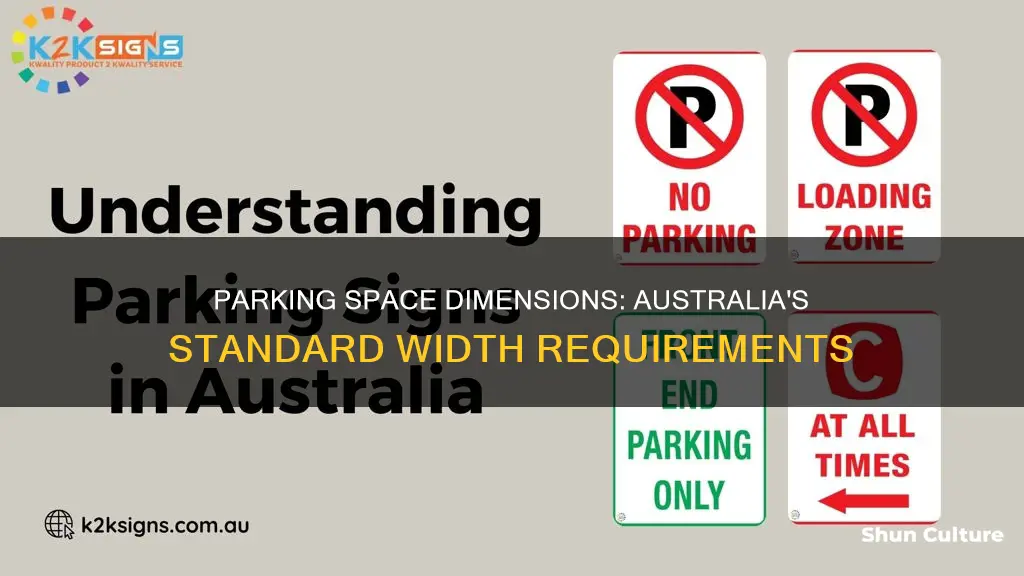 how wide is a car parking space in australia