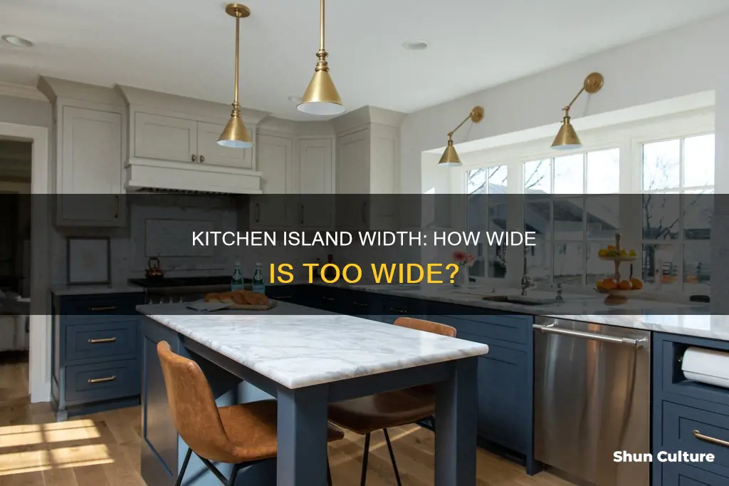 how wide should a kitchen island be australia