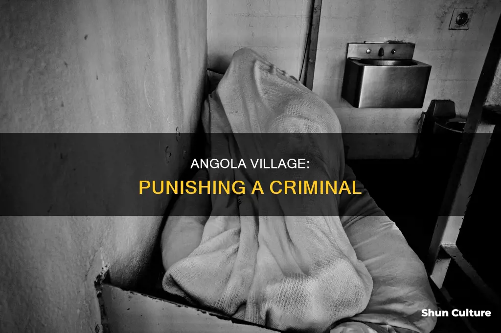 how would an angola village punish a criminal