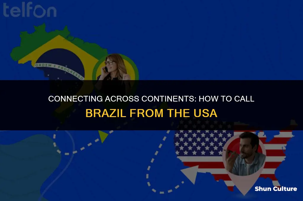 how you call brazil from usa