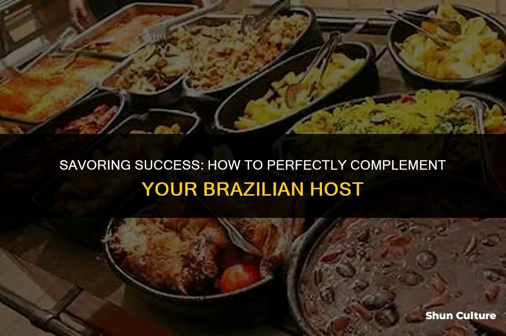how you complement the chef or host in brazil