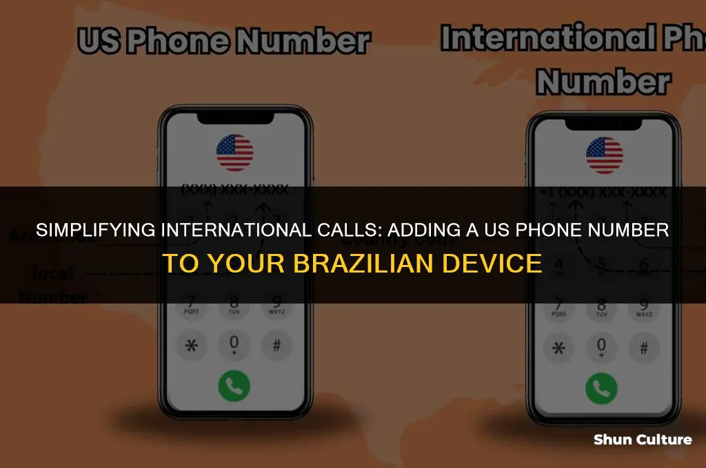 how you put an us phone number to brazil