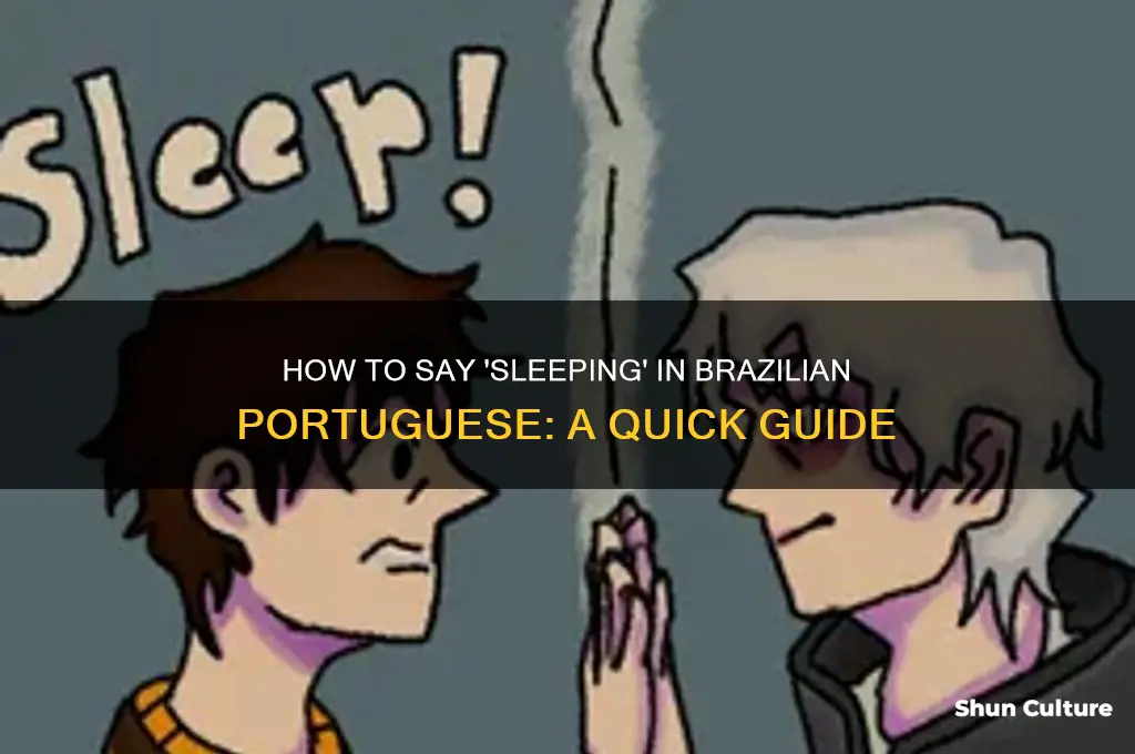 how you say sleeping in brazil