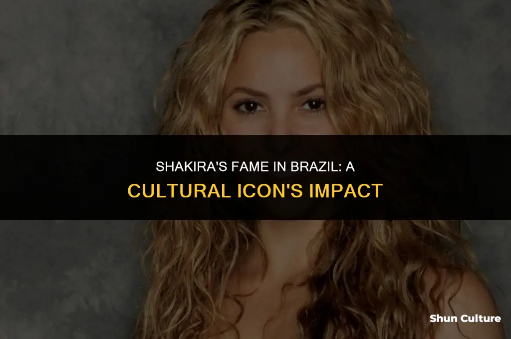 how.famous is shakira.in brazil