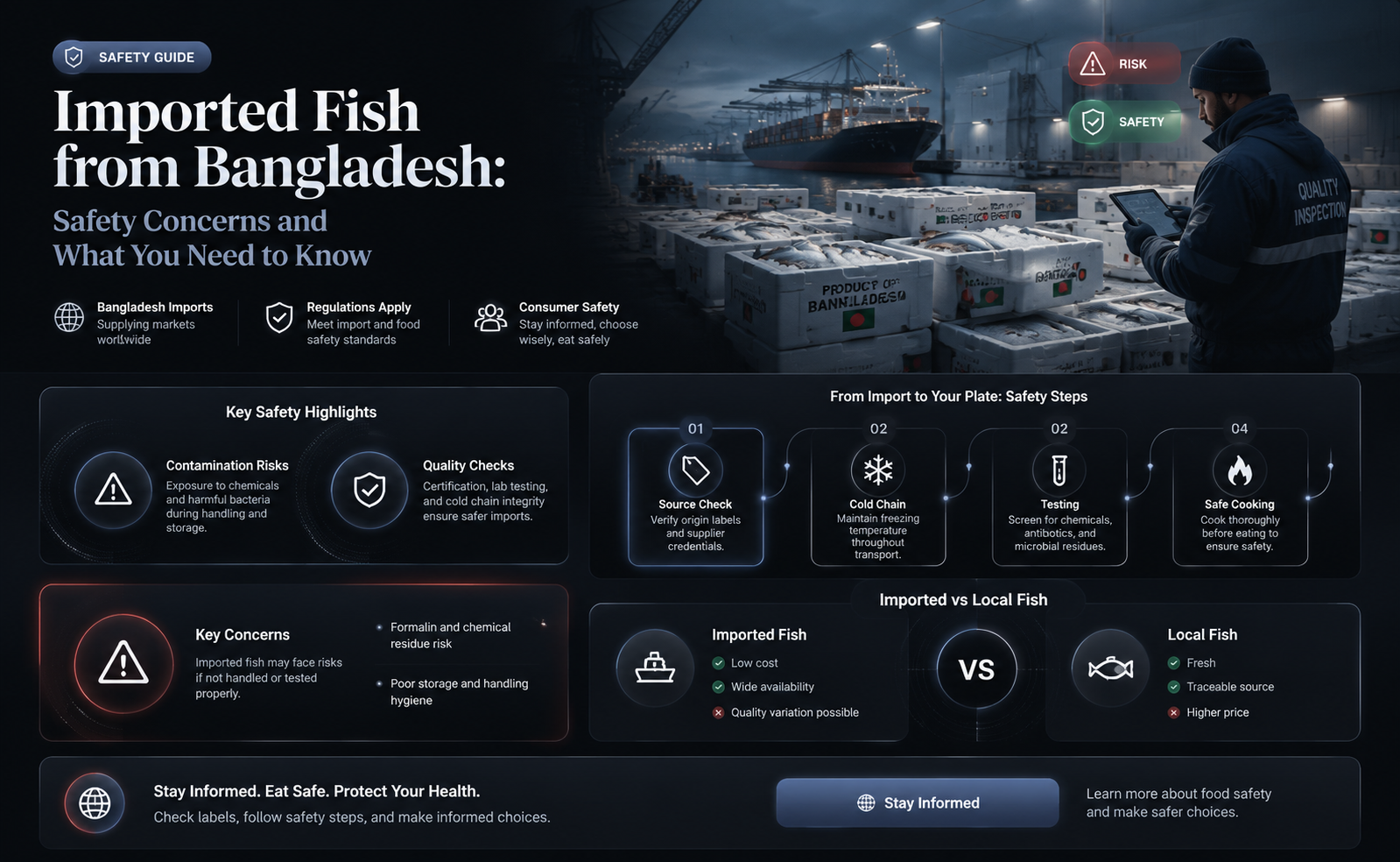 are imported fish from bangladesh safe to eat