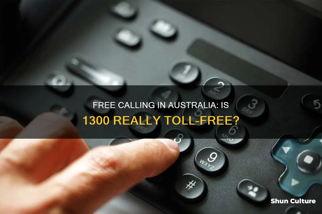 is 1300 free in australia