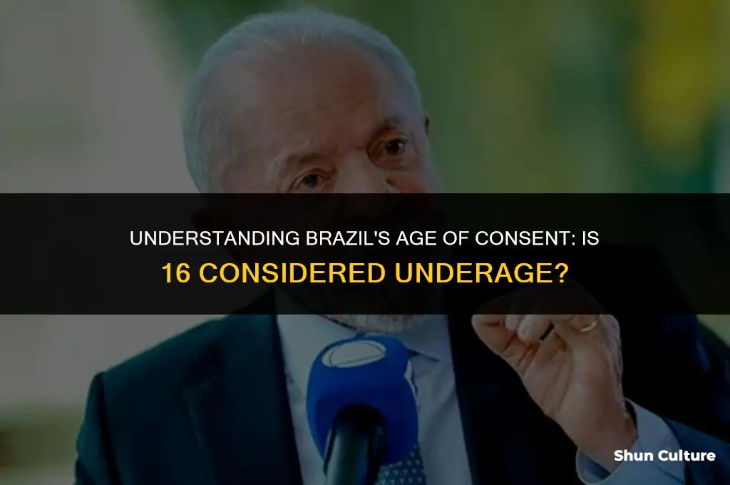 is 16 underaged in brazil