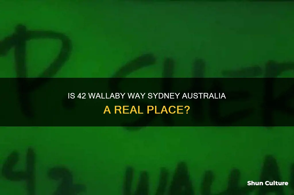 is 42 wallaby way sydney australia a real place
