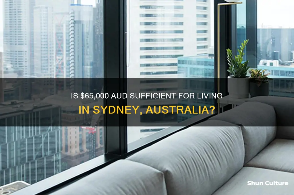 is 65k aud enough in sydney australia