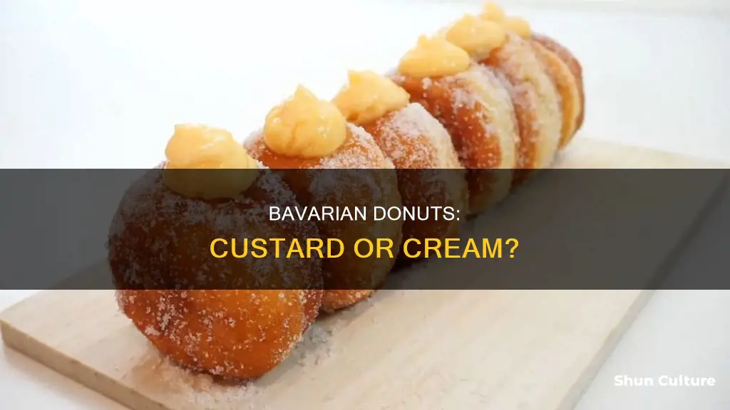 is a bavarian donut crea or custard