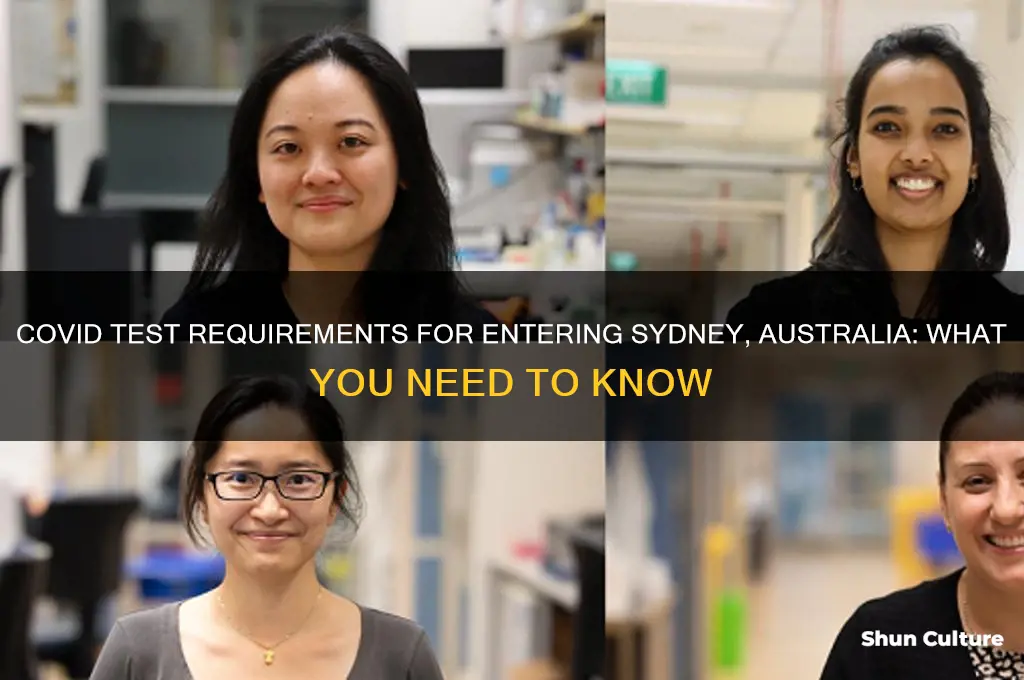 is a covid test required to enter sydney australia