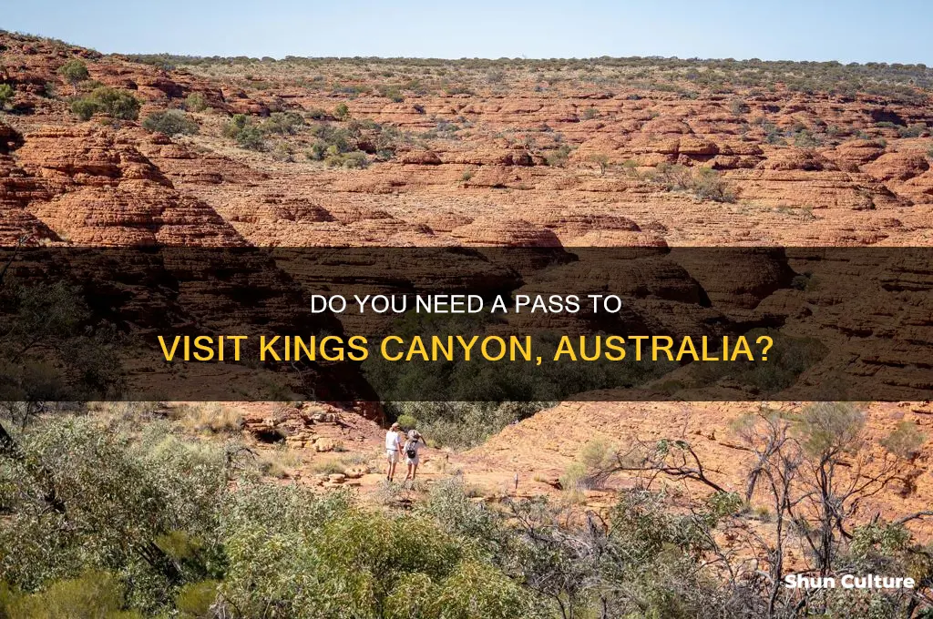 is a pass needed for kings canyon australia