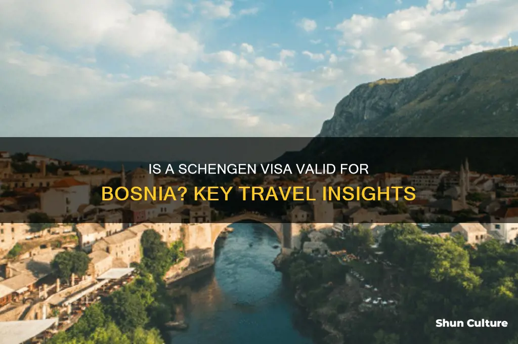 is a schengen visa valid for bosnia