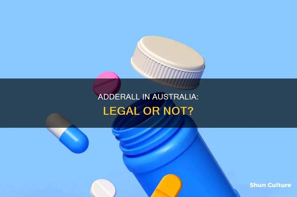 is adderall illegal in australia