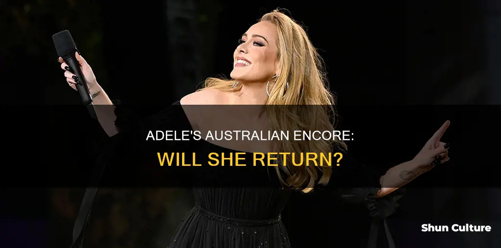 is adele coming back to australia